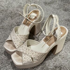 Dolce Vita Cream “Wessi” Platform Heels